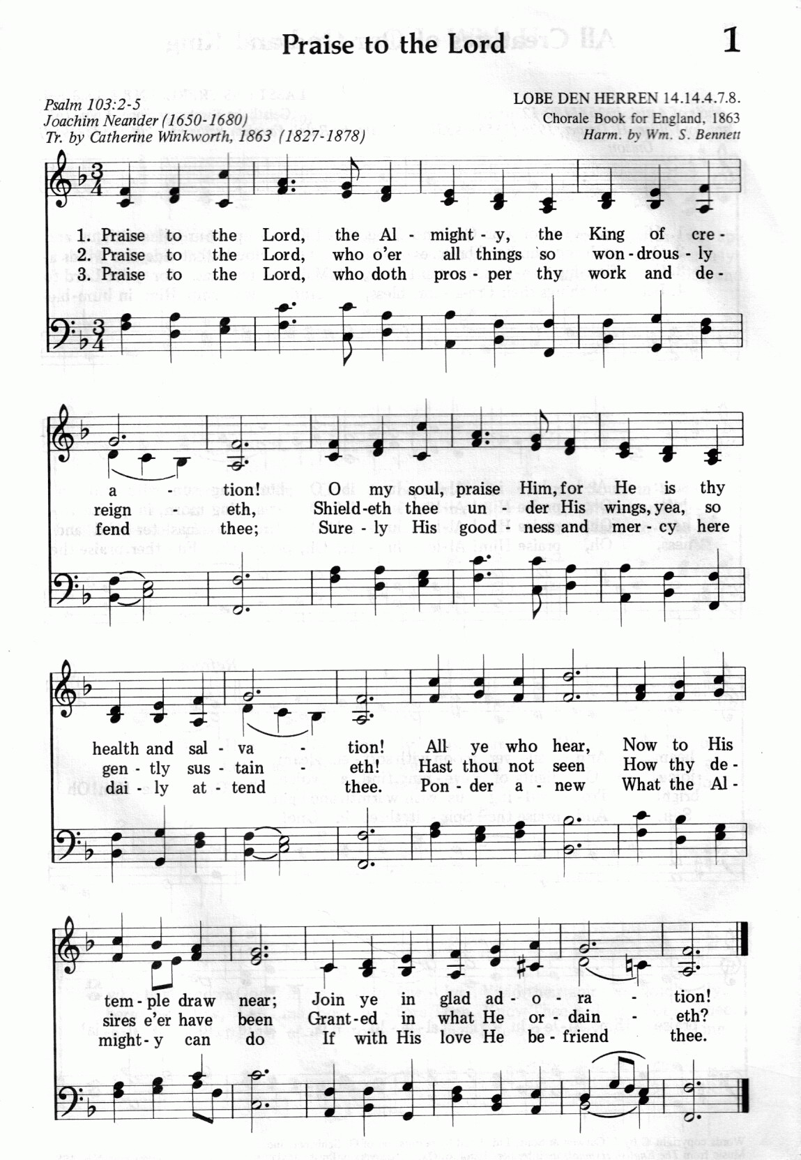 001.Praise to the Lord-695HYMN