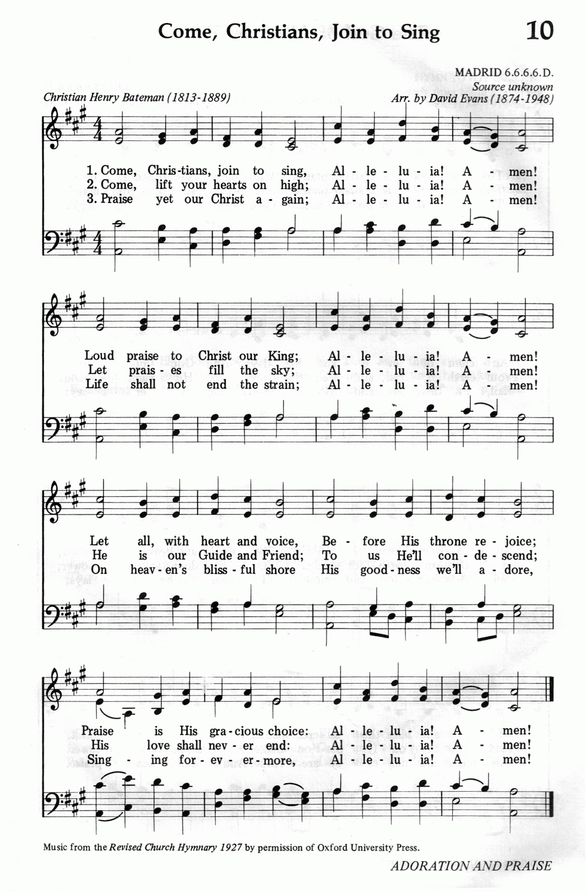 010.Come, Christians, Join to Sing-695HYMN