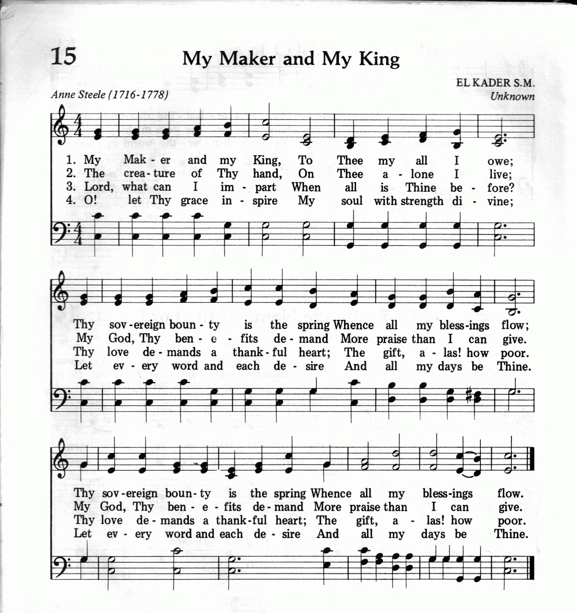 015.My Maker and My King-695HYMN