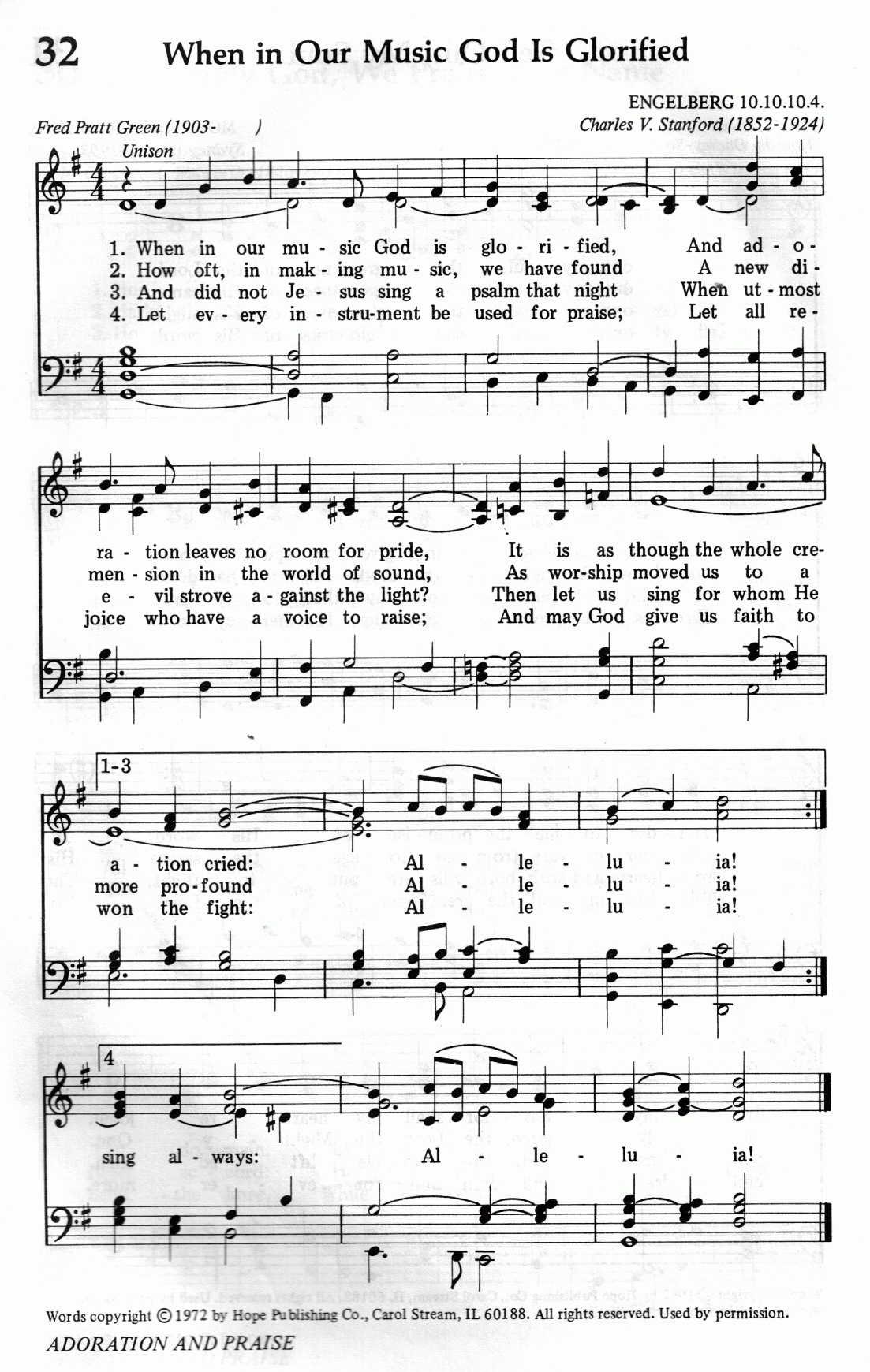 032.When in Our Music God is Glorified-695HYMN