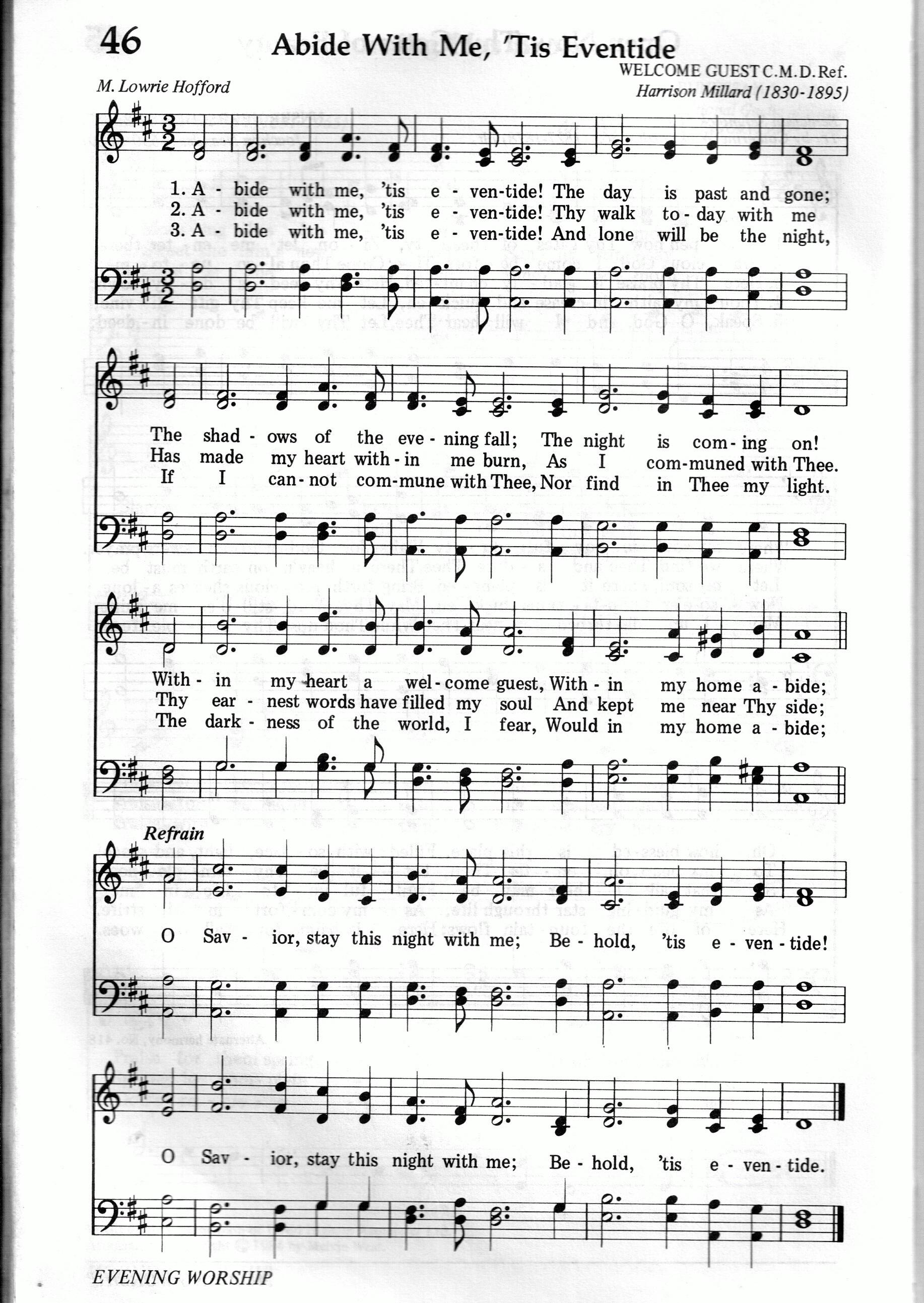 046.Abide With Me, 'Tis Eventide-695HYMN
