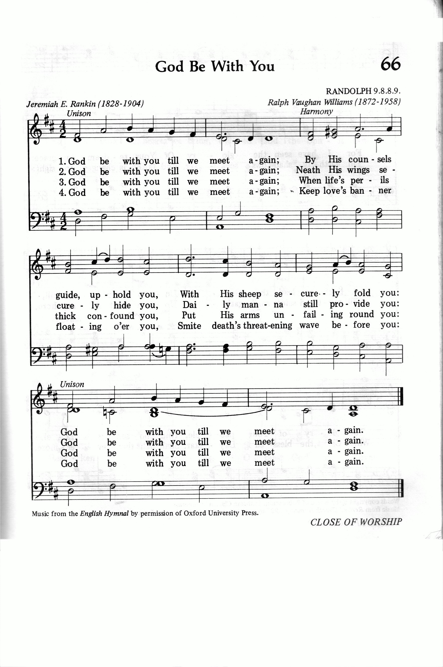 066.God Be With You-695HYMN