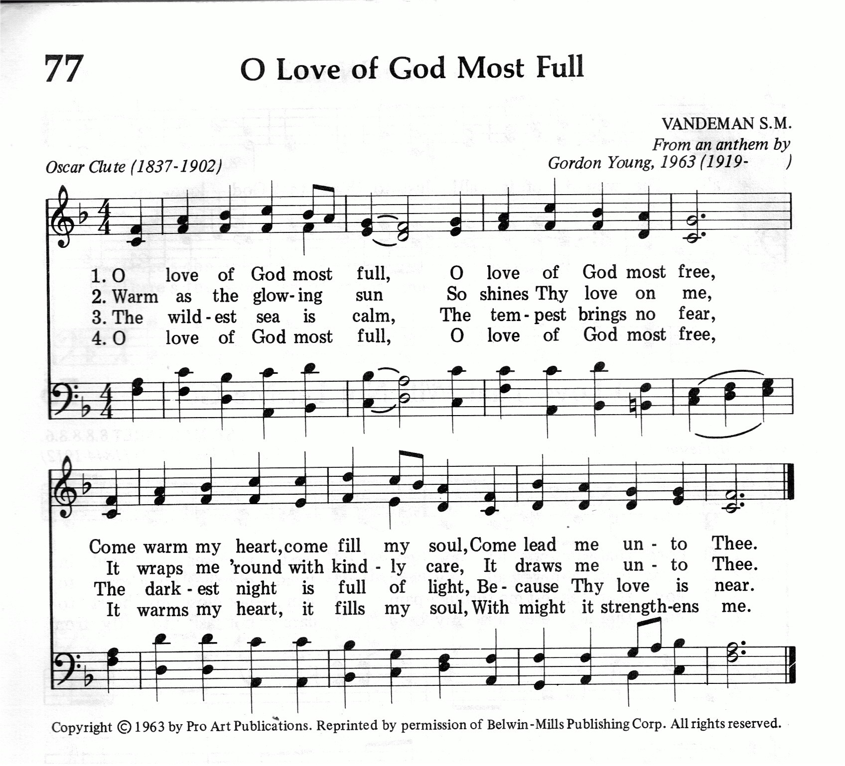 077.O Love of God Most Full-695HYMN