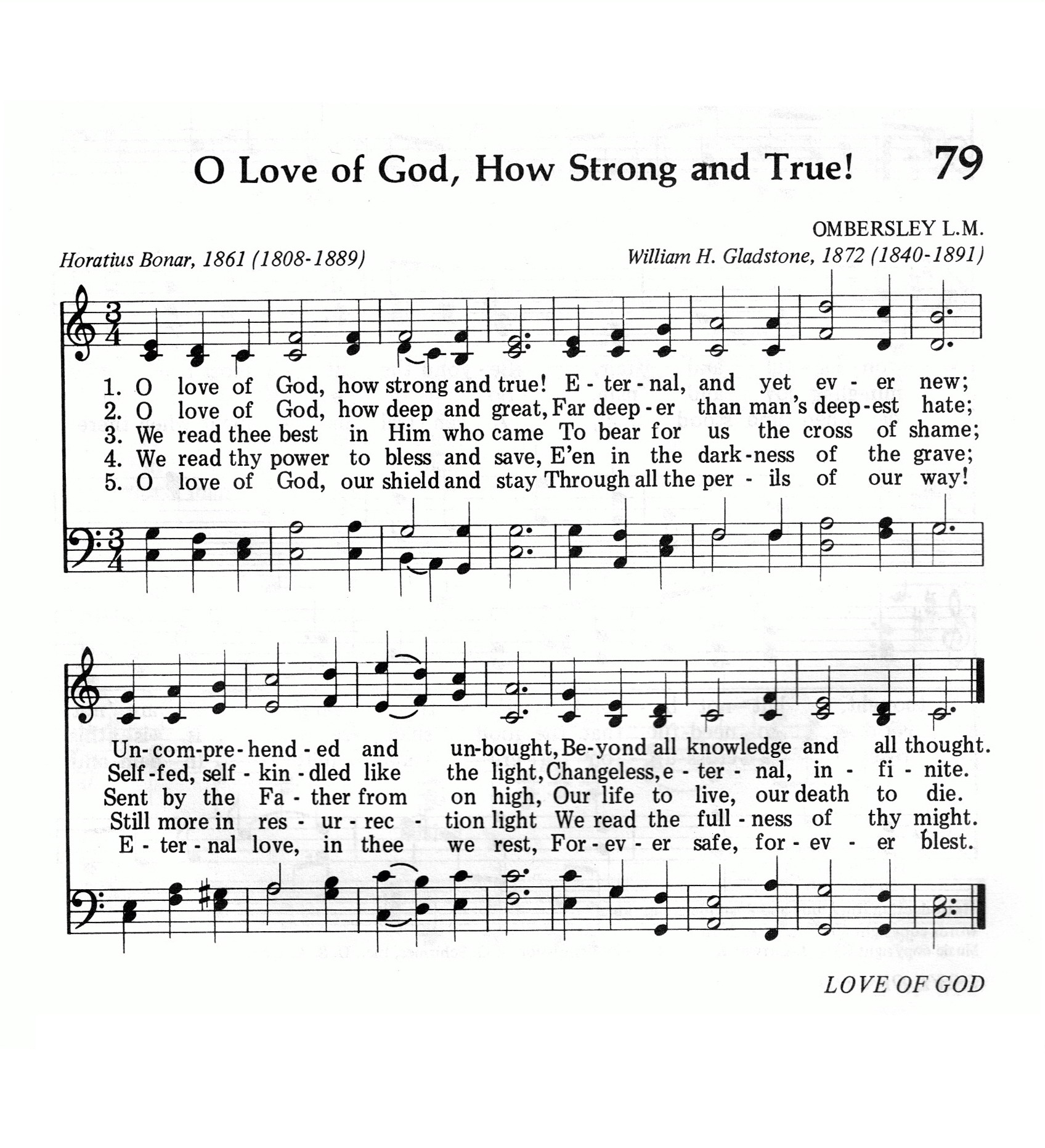079.O Love of God, How Strong and True!-695HYMN