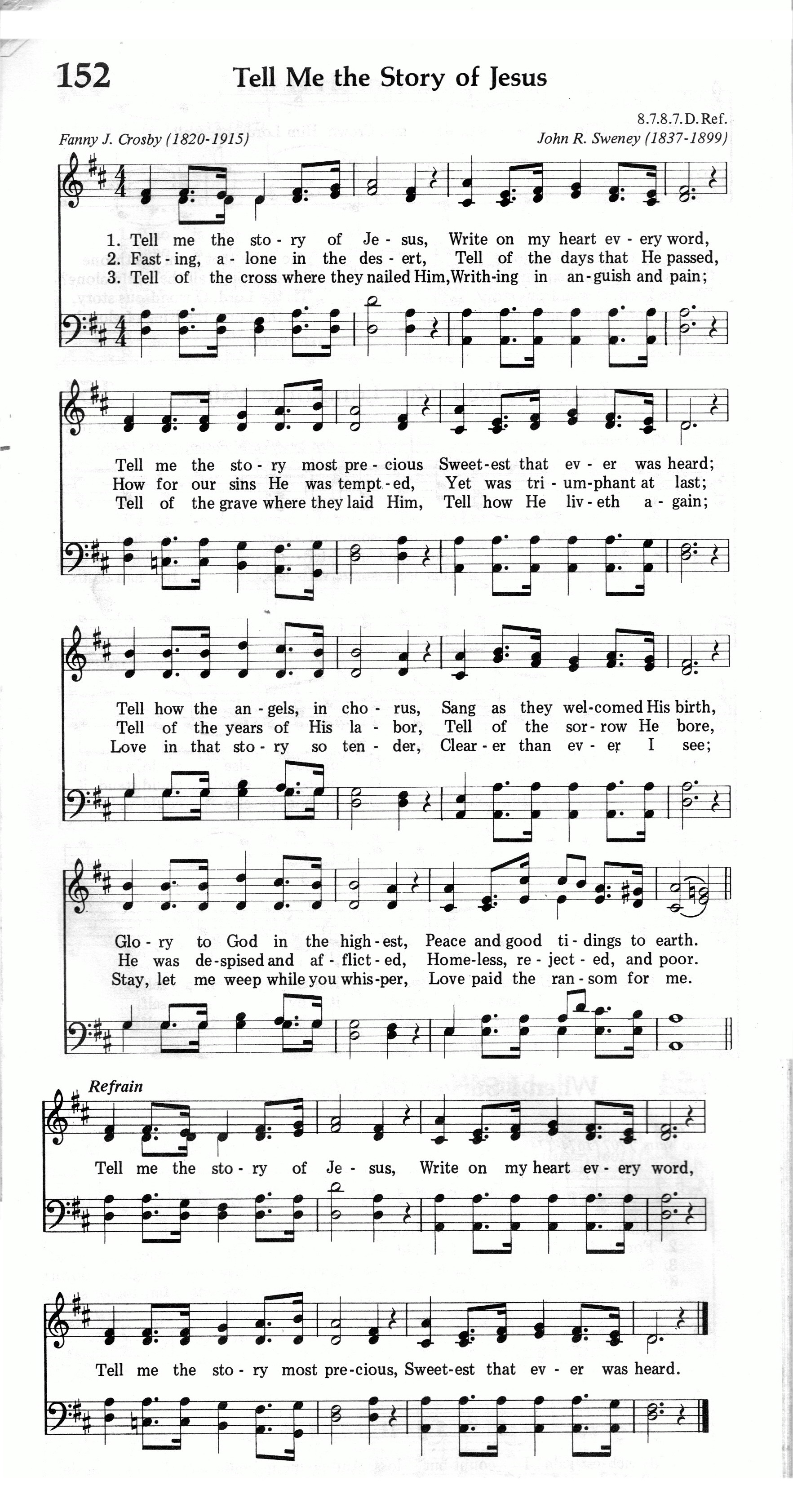 152.Tell Me the Story of Jesus-695HYMN