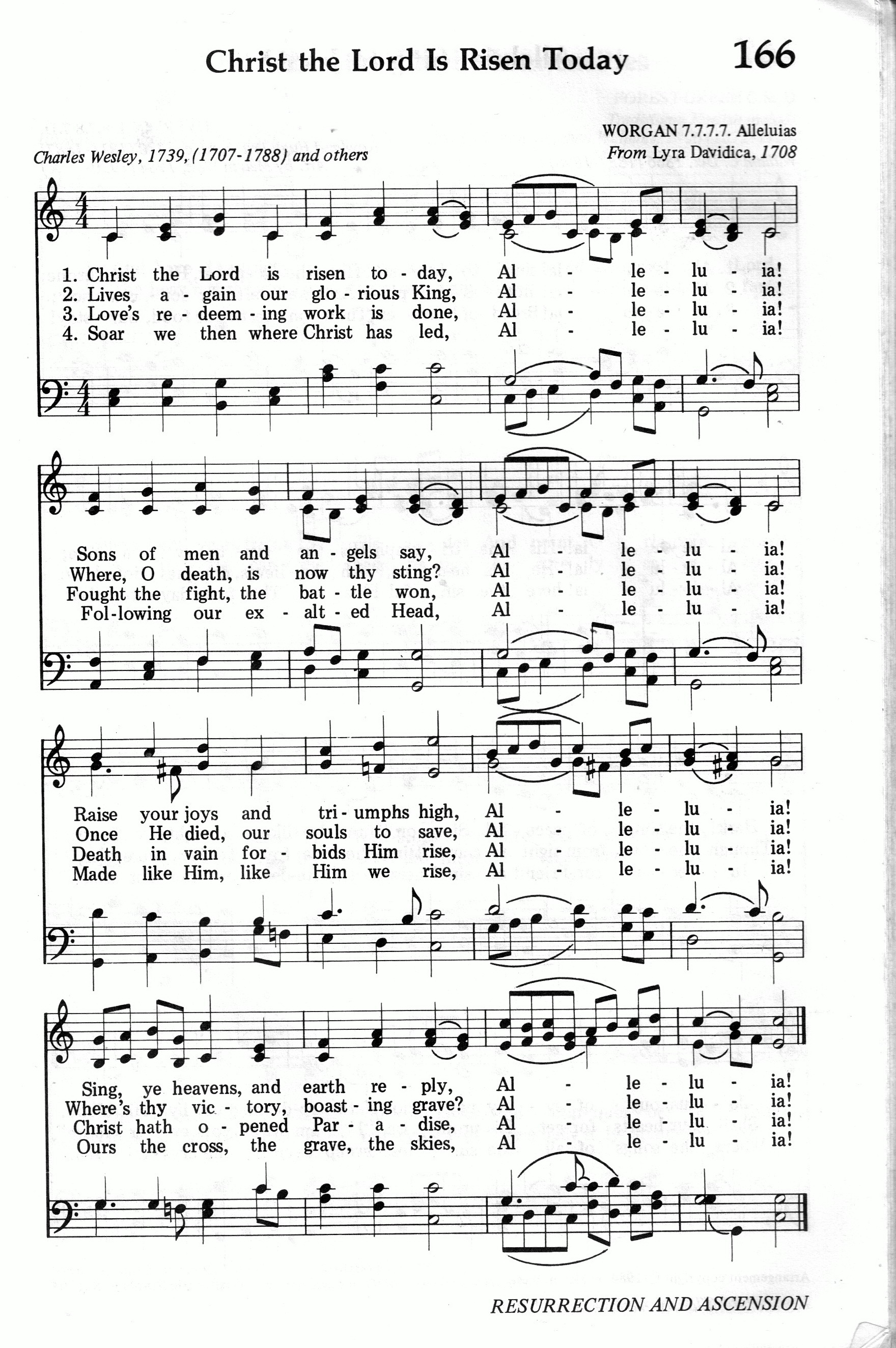 166.Christ the Lord Is Risen Today-695HYMN