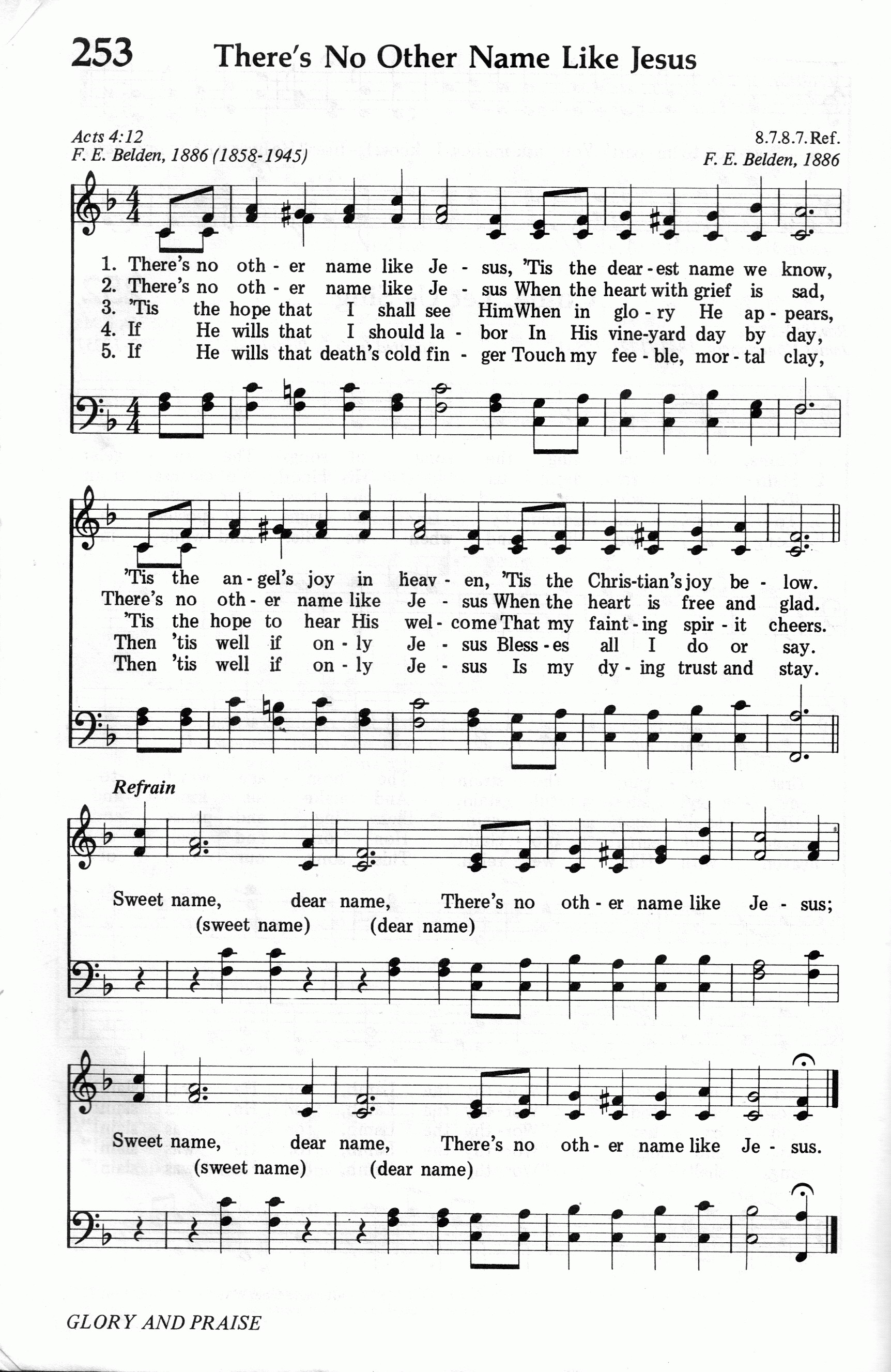 253.There's No Other Name Like Jesus-695HYMN