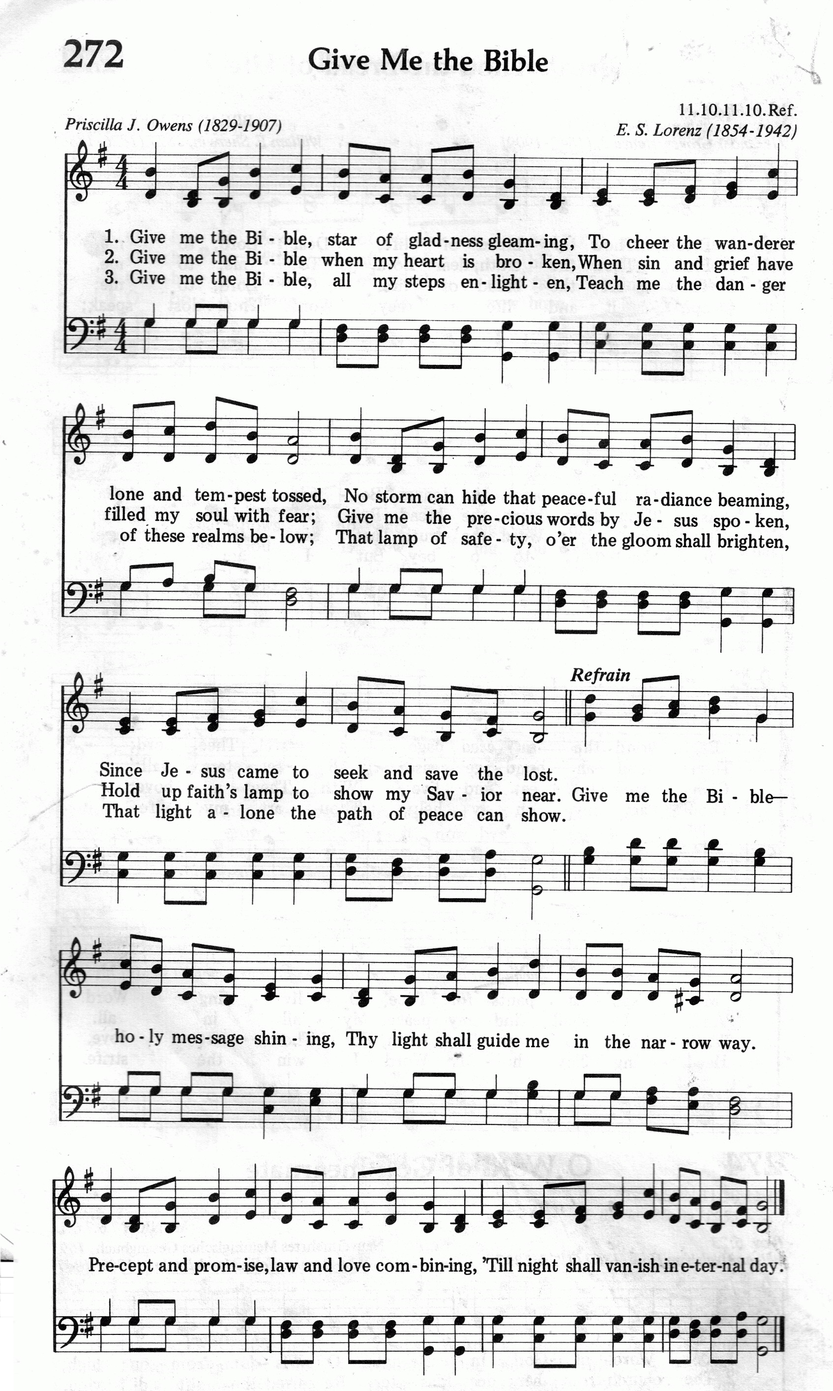 272.Give Me the Bible-695HYMN