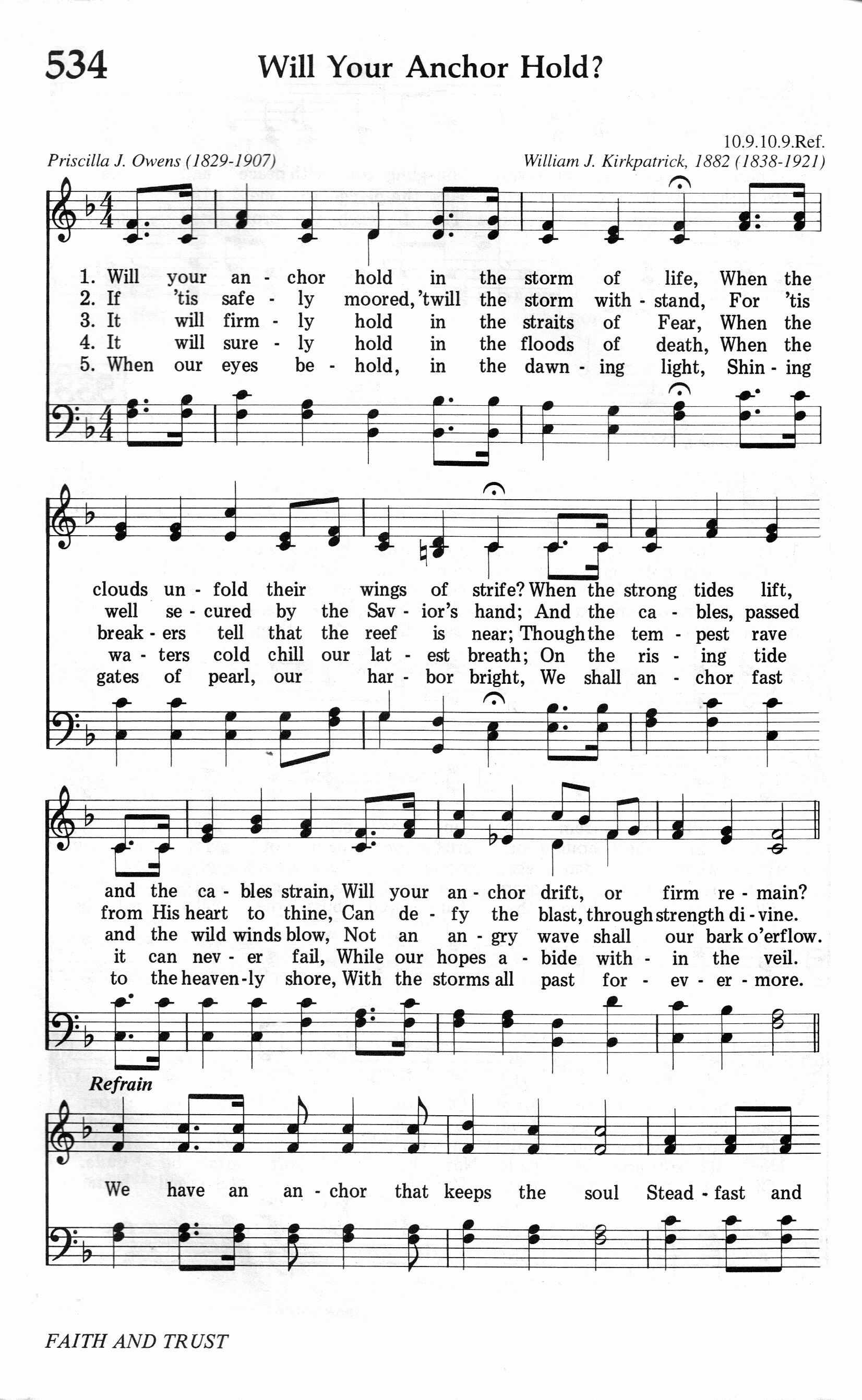 535.I Am Trusting Thee, Lord Jesus-695HYMN