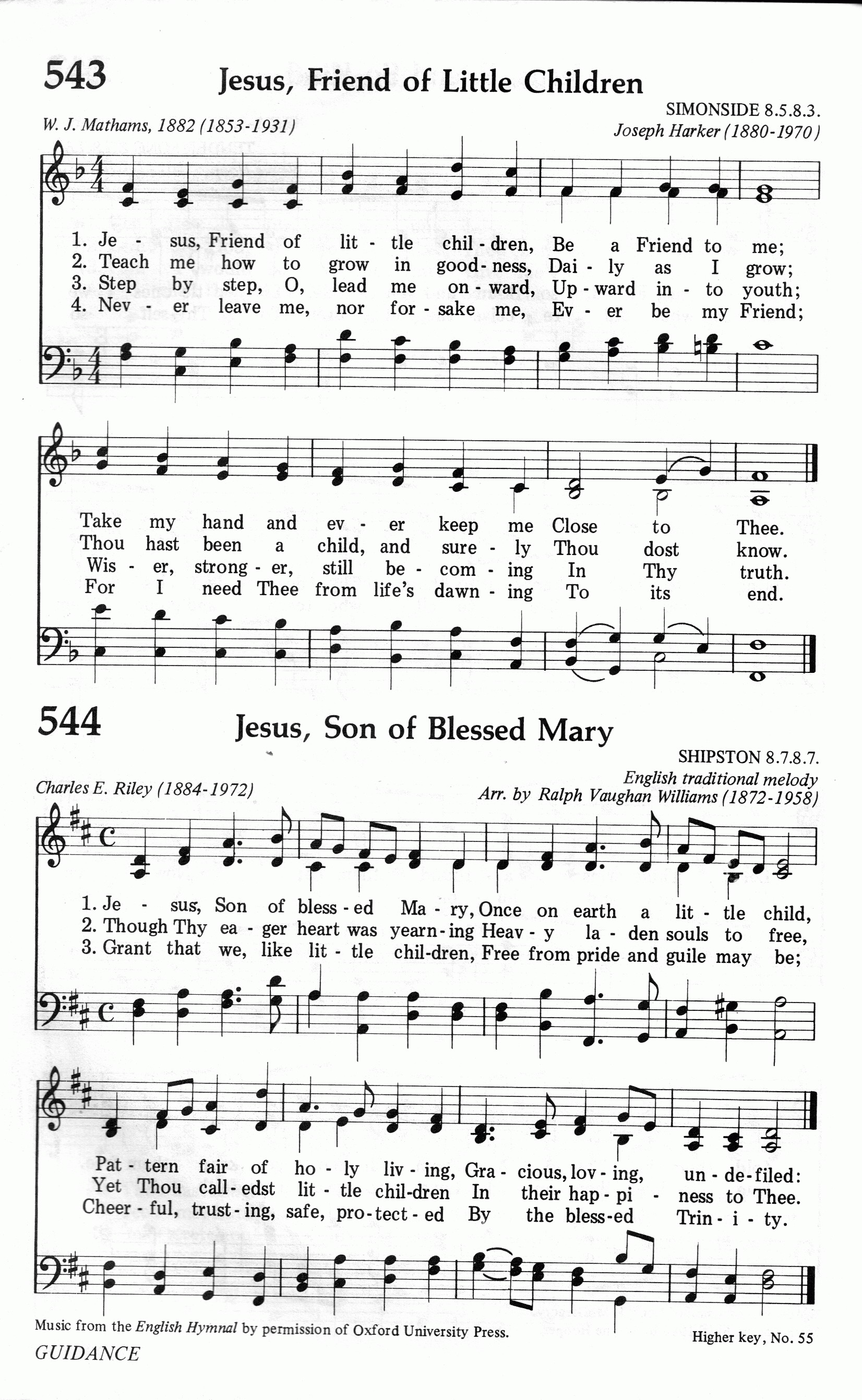 544.Jesus, Son of Blessed Mary-695HYMN