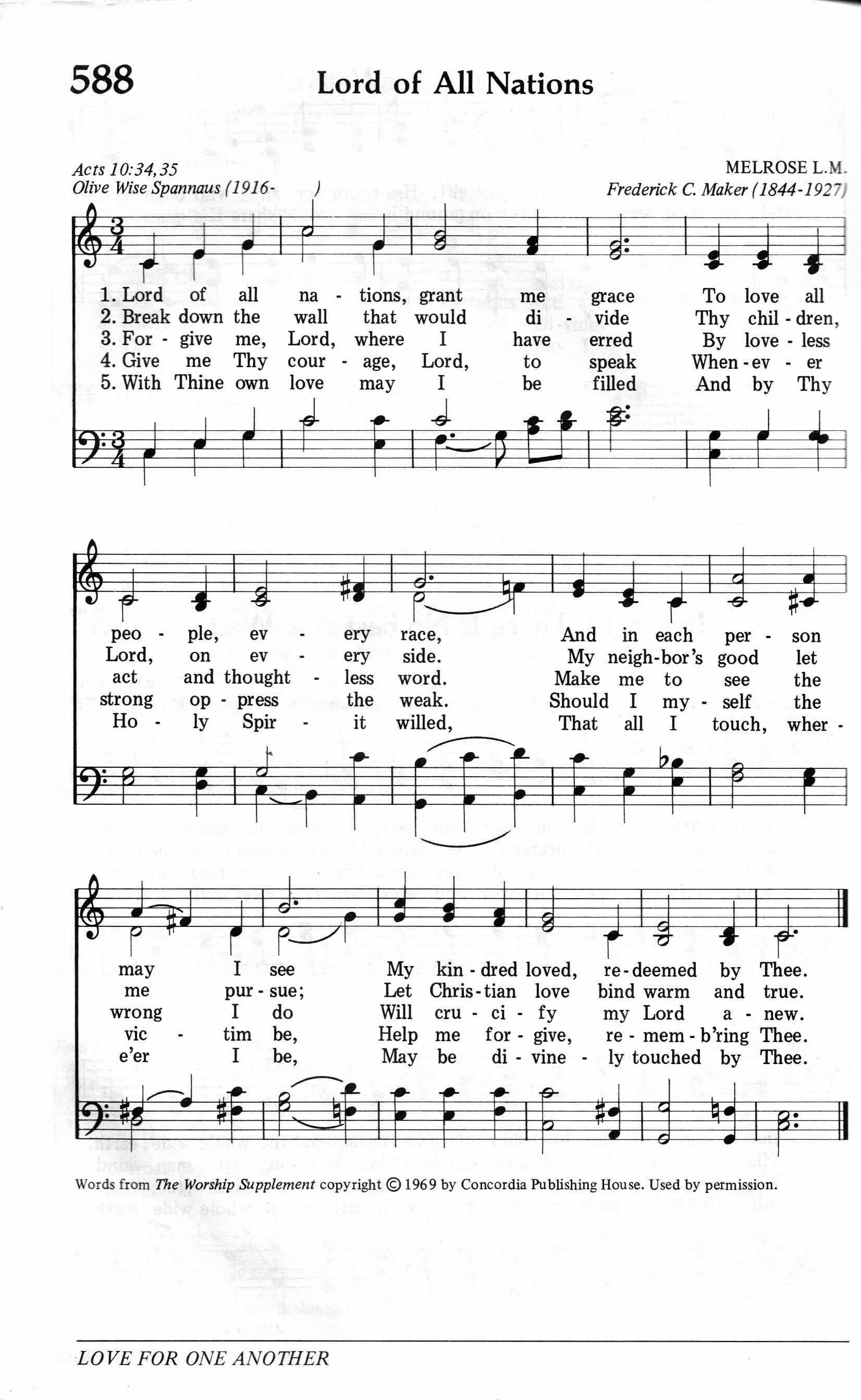 588.Lord of All Nations-695HYMN