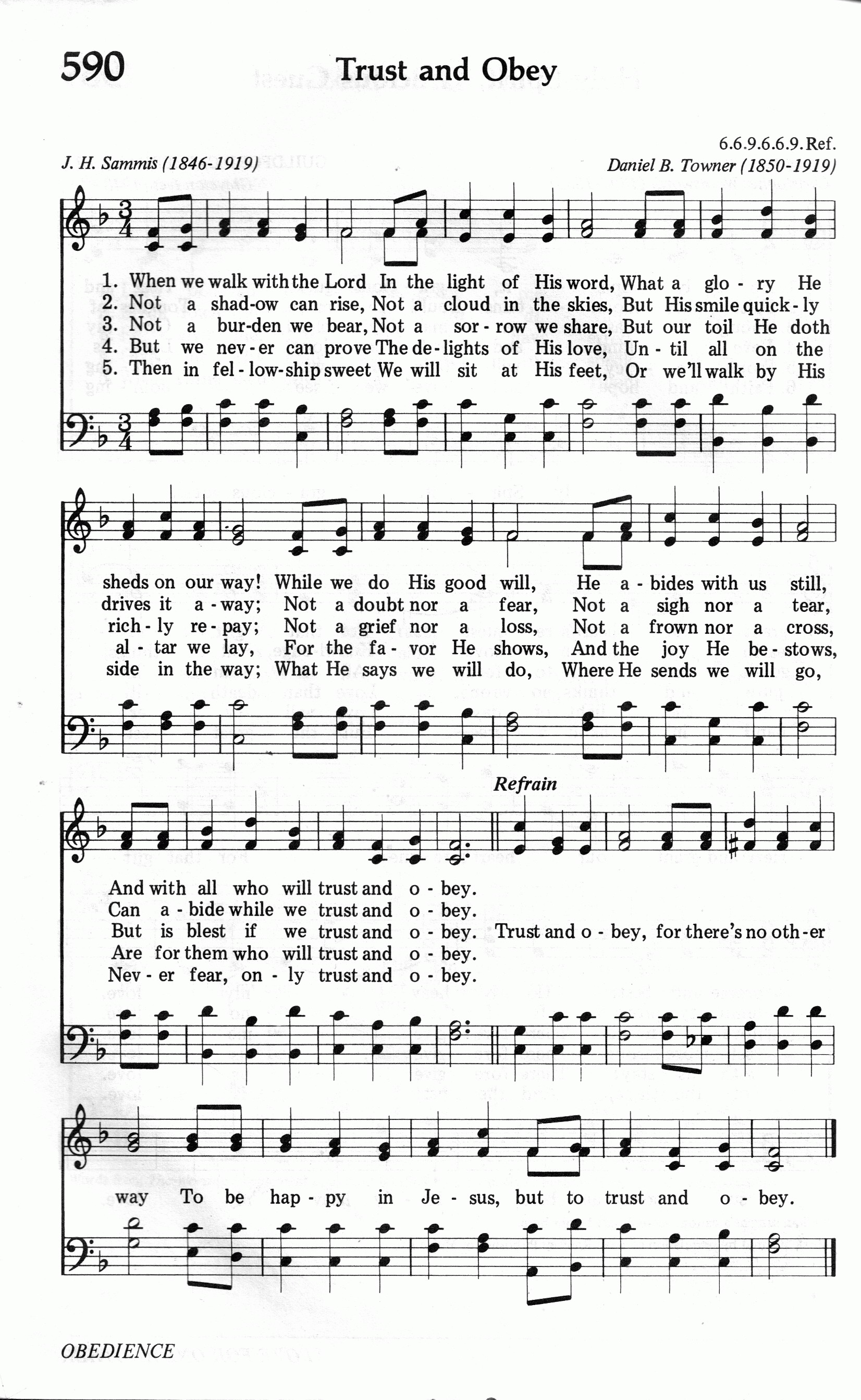 590.Trust and Obey-695HYMN