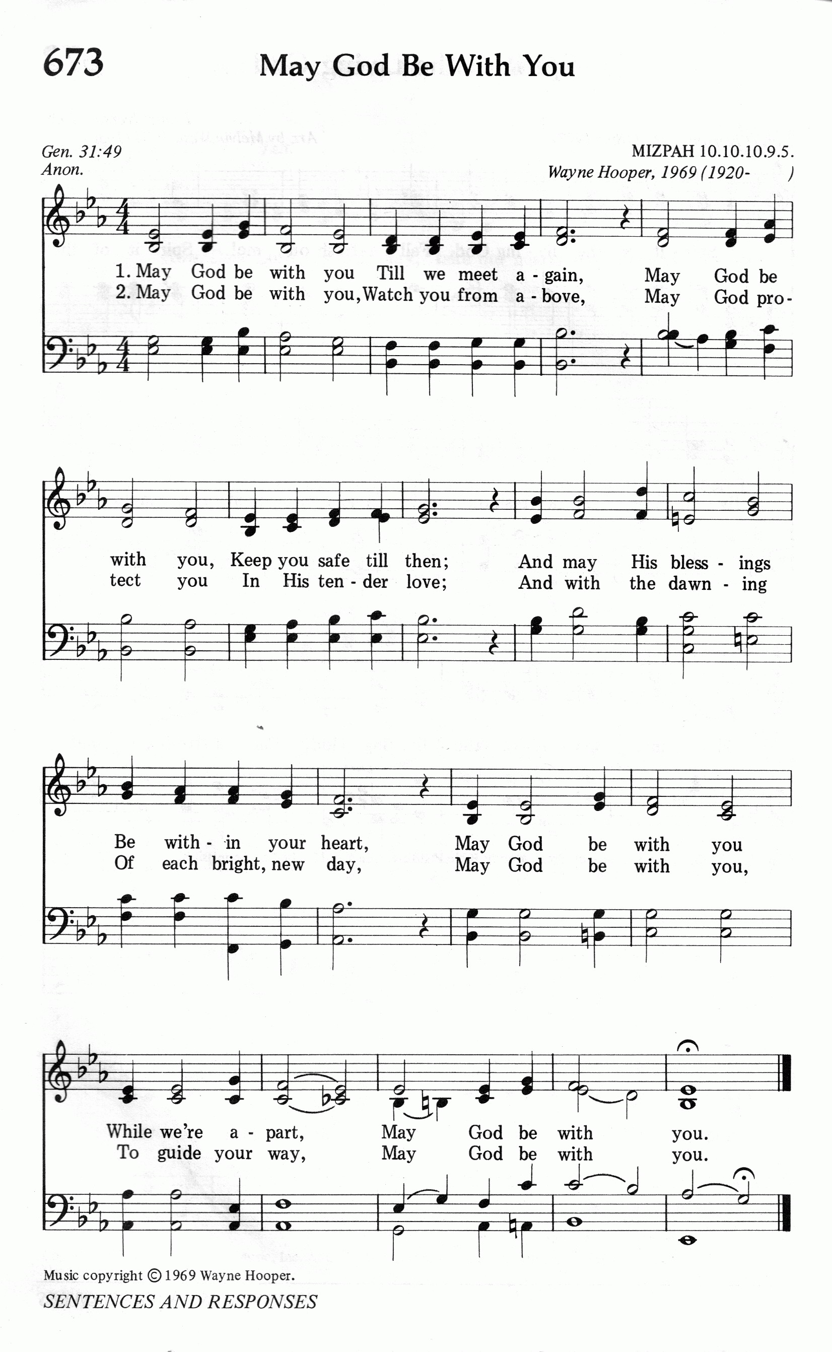 673.May God Be With You-695HYMN