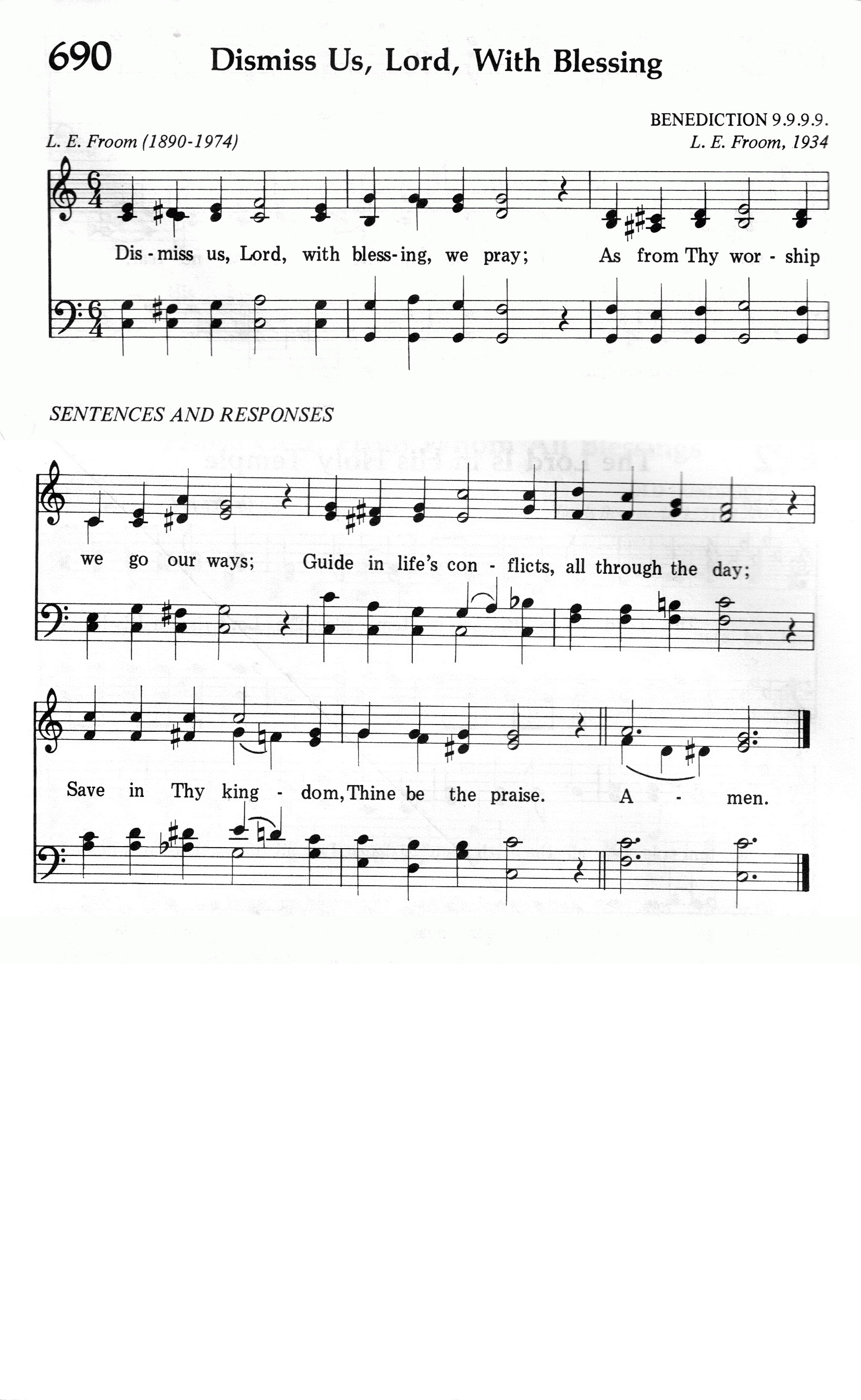 690.Dismiss Us, Lord With Blessing-695HYMN